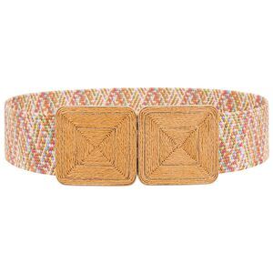 7771 Straw Woven Elastic Belt For Women Fashion Boho Raffia Ladies Belt